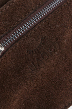 Chocolate Glow leather shopper bag