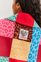 Urban Roar zweireihiger Patchwork-Mantel
