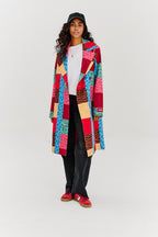 Urban Roar zweireihiger Patchwork-Mantel