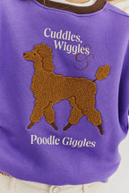Poodle Giggles sweatshirt