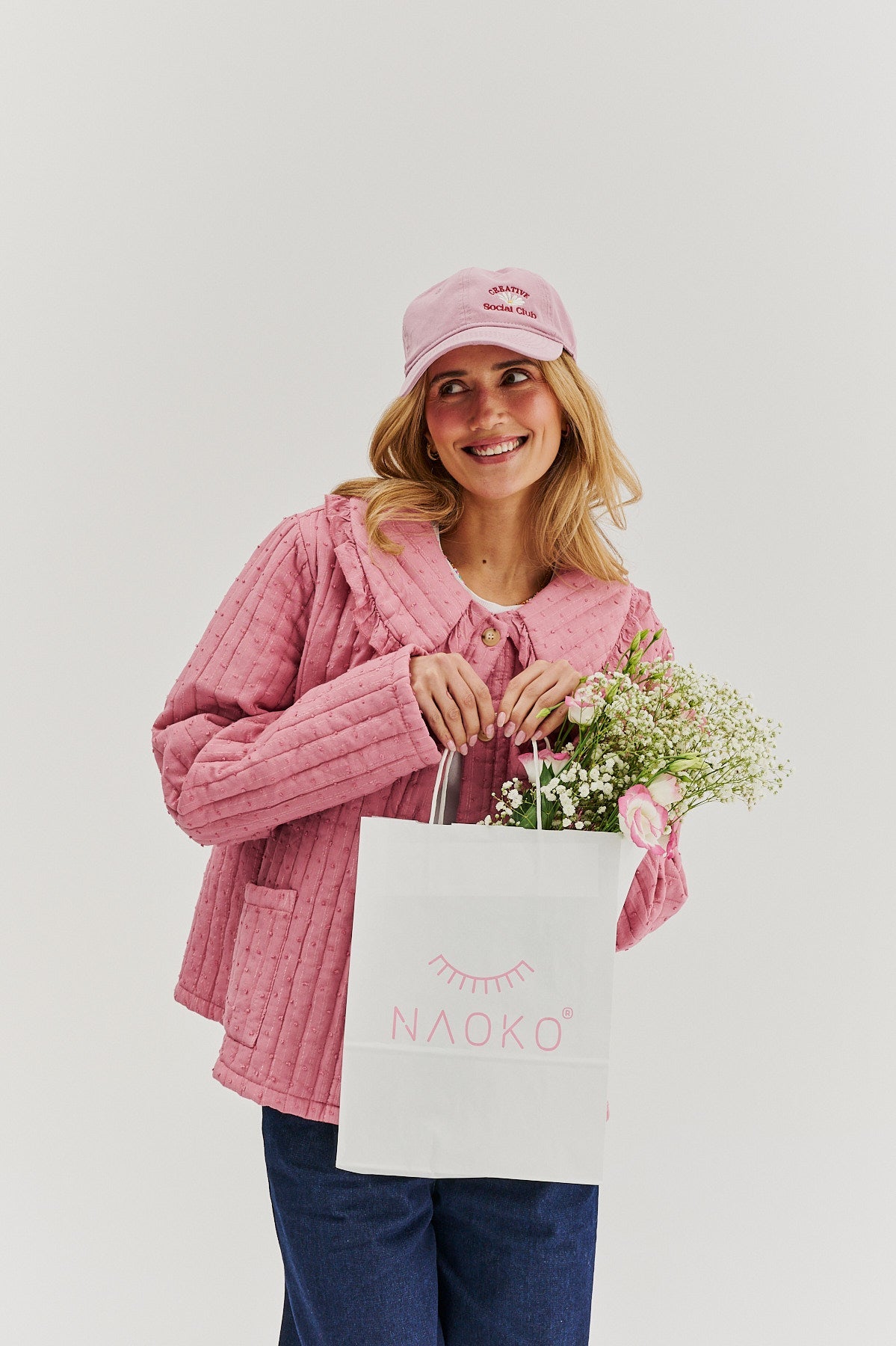 Rosy Blush leichte gesteppte Jacke