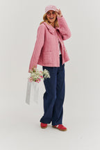 Rosy Blush leichte gesteppte Jacke