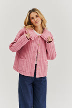 Rosy Blush leichte gesteppte Jacke