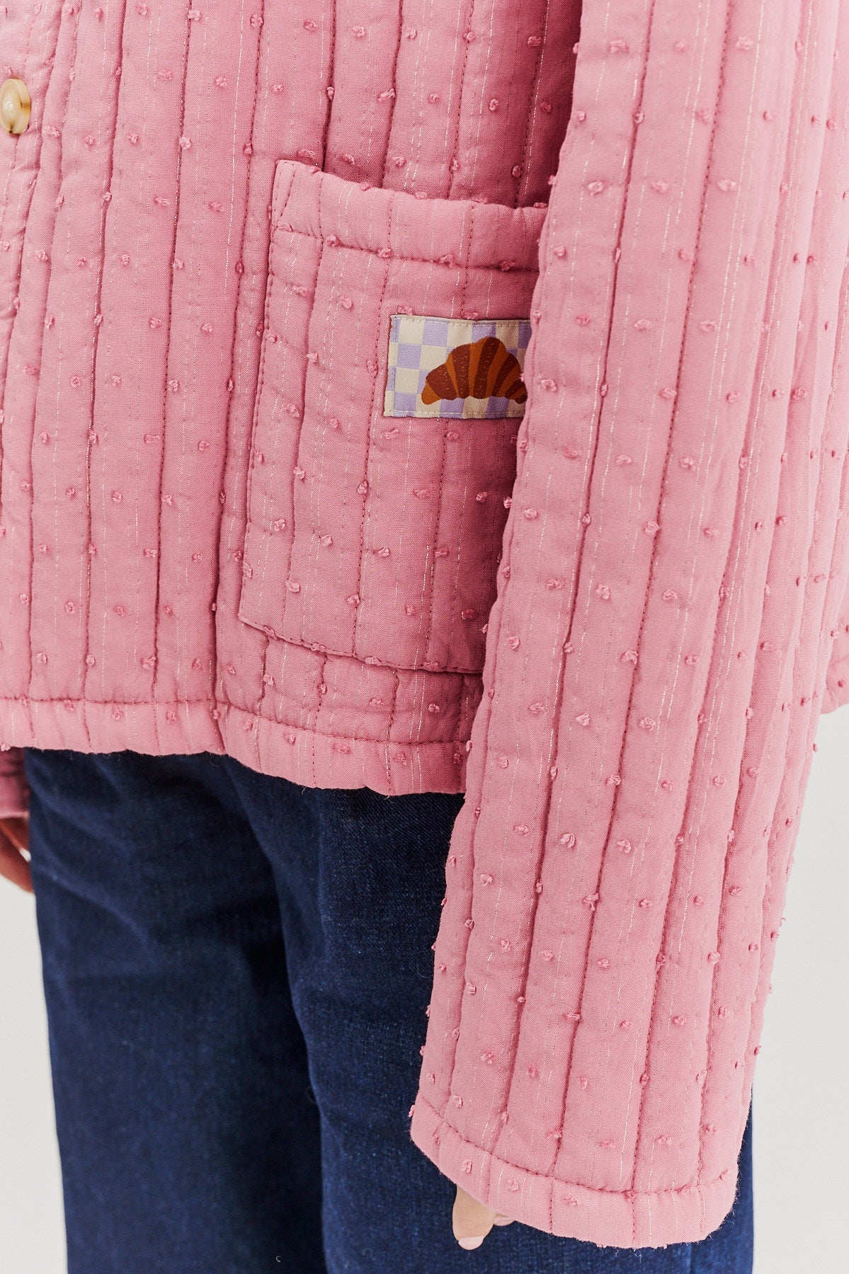 Rosy Blush leichte gesteppte Jacke