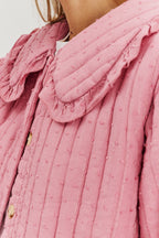 Rosy Blush leichte gesteppte Jacke