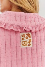 Rosy Blush leichte gesteppte Jacke
