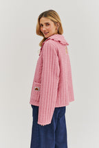 Rosy Blush leichte gesteppte Jacke
