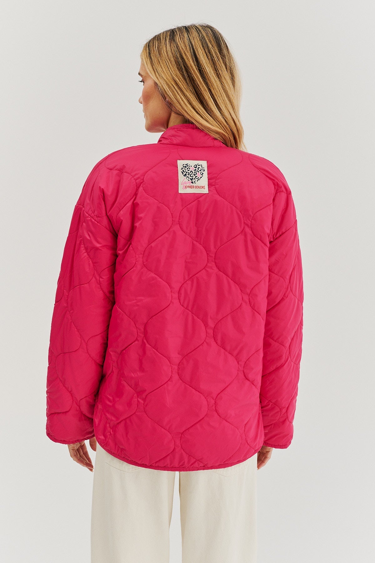 Geacă reversibilă Pink Cheetah