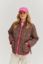 Geacă reversibilă Pink Cheetah