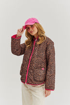 Geacă reversibilă Pink Cheetah