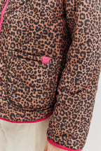 Geacă reversibilă Pink Cheetah