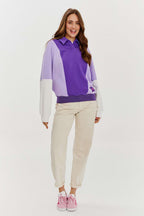 Sudadera tipo polo ciruela mística