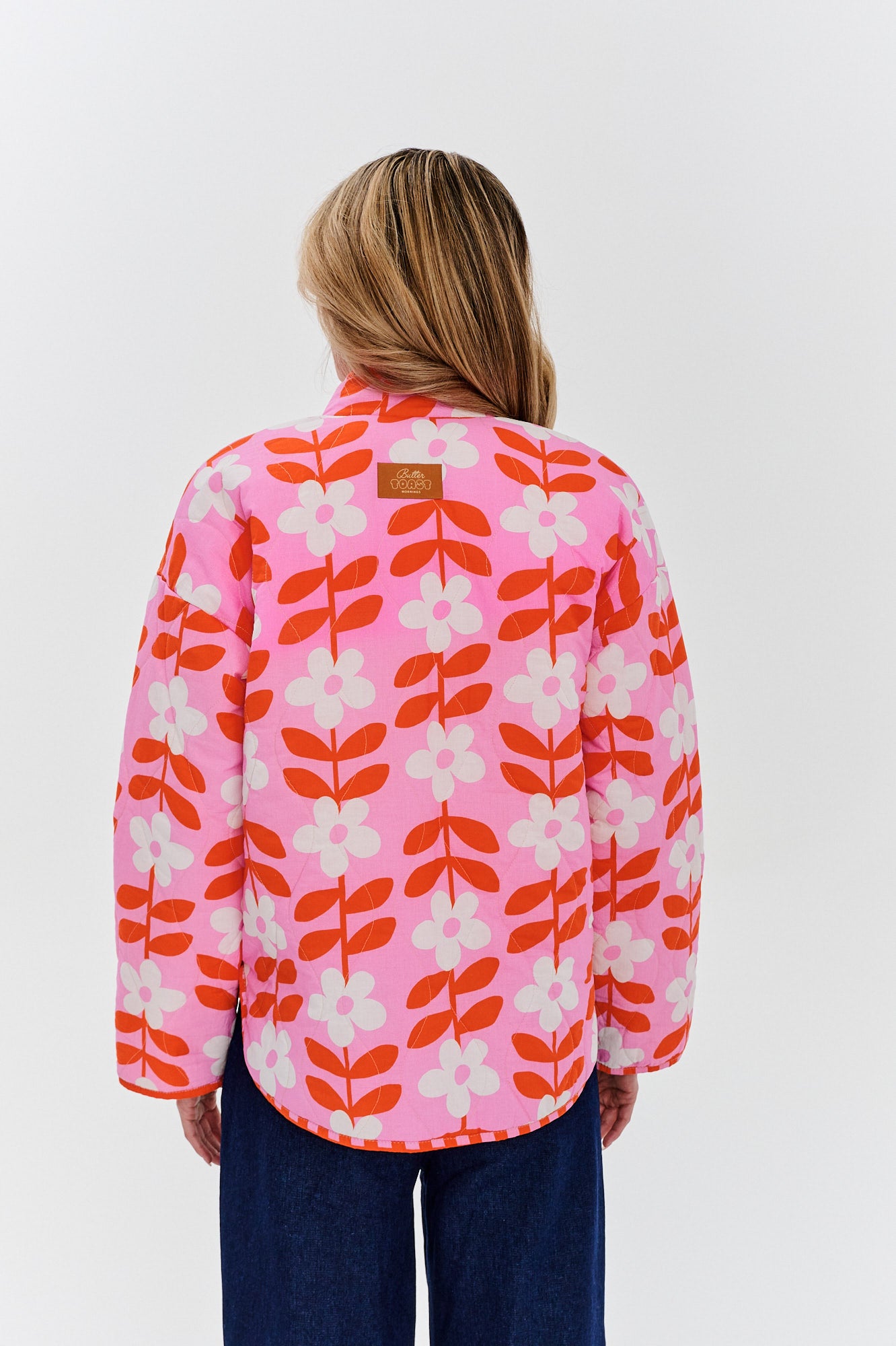 Peachy Bloom double-sided jacket