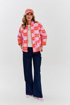 Peachy Bloom double-sided jacket