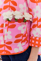 Peachy Bloom double-sided jacket