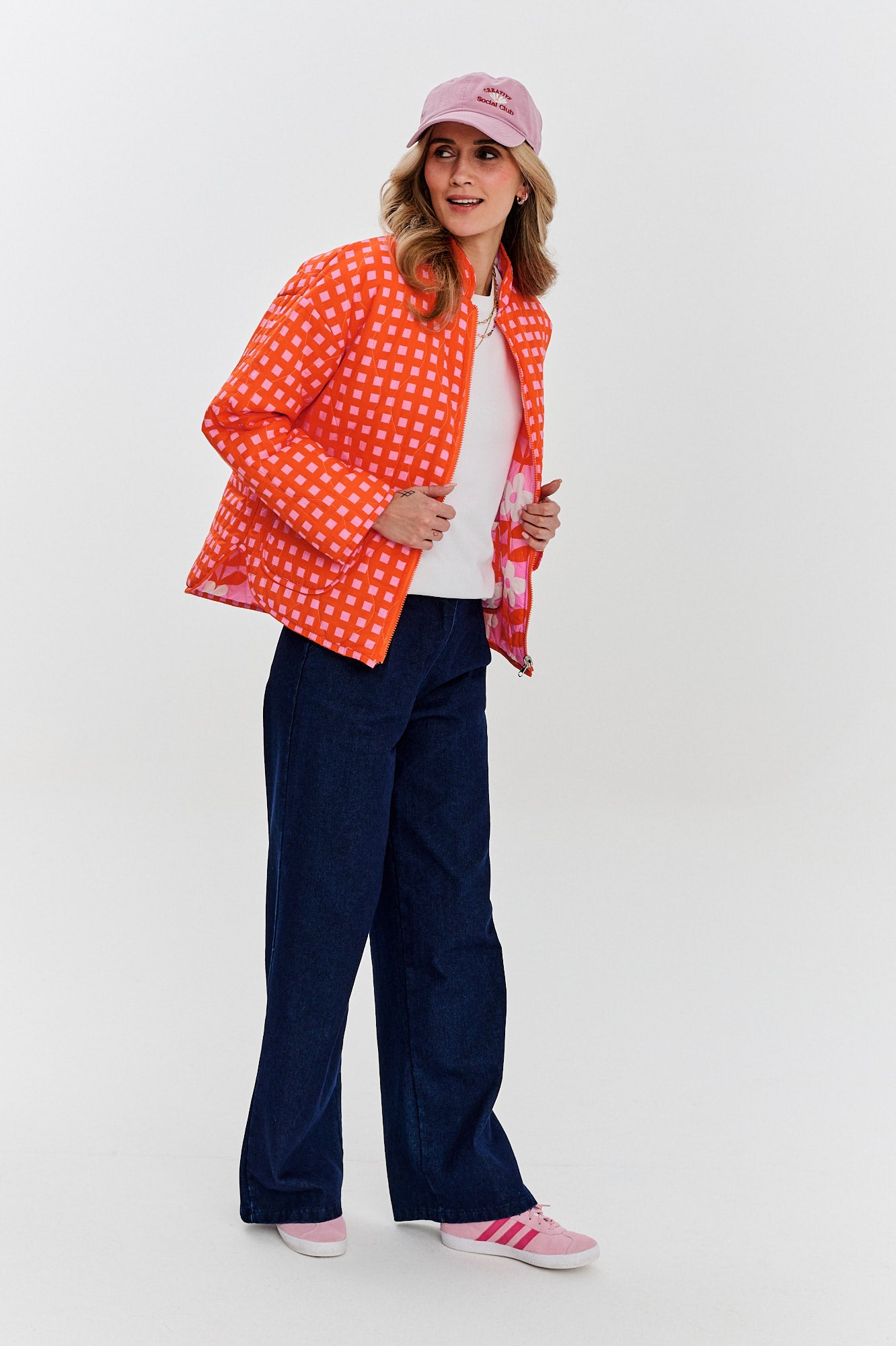 Peachy Bloom double-sided jacket
