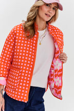 Peachy Bloom double-sided jacket