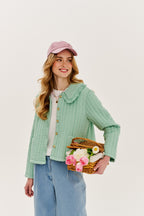 Pistacieblush let vatteret jakke