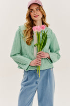 Pistacieblush let vatteret jakke