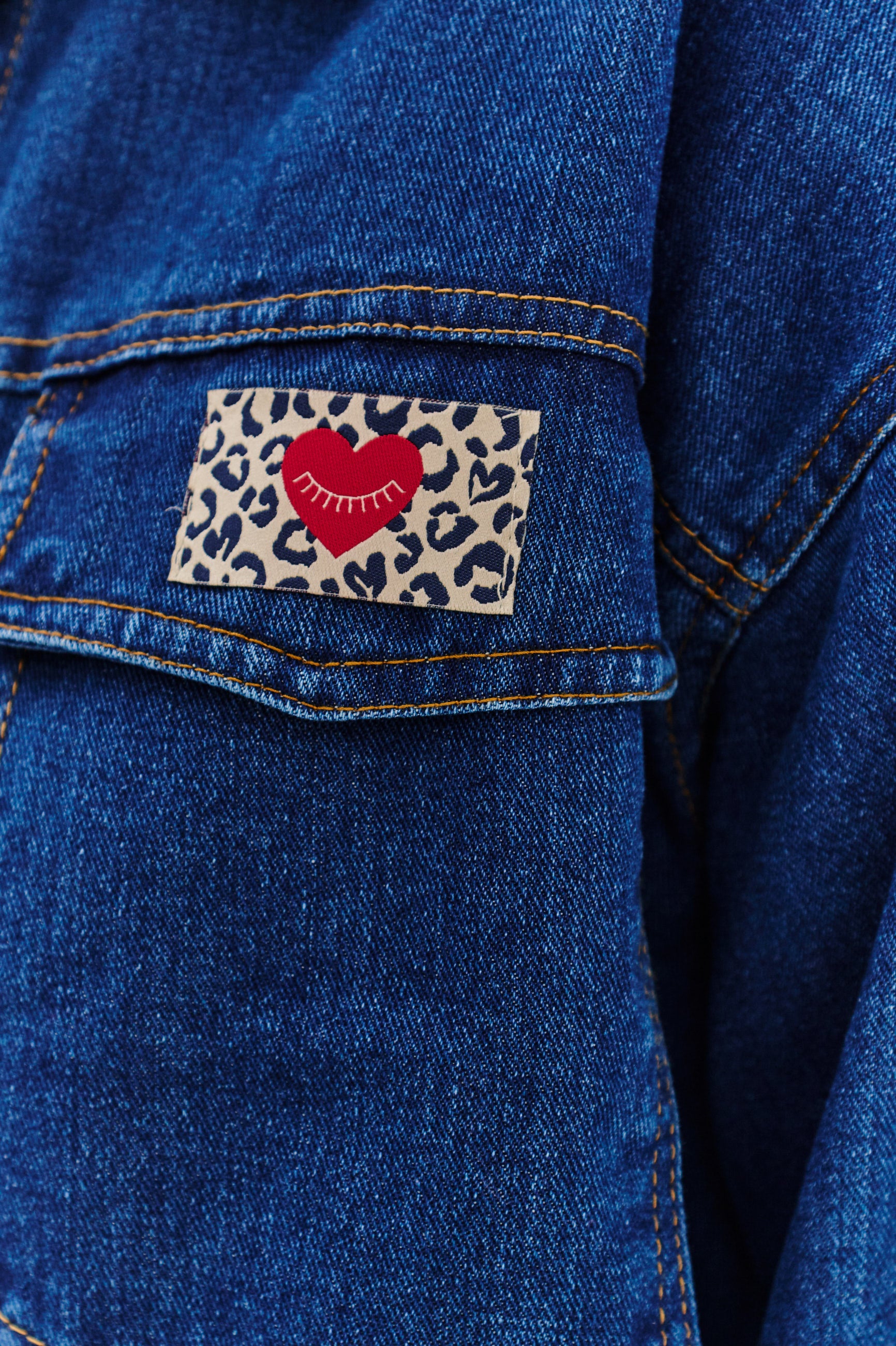 geacă bomber din denim No Rules