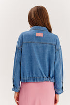geacă bomber din denim Careless Whisper