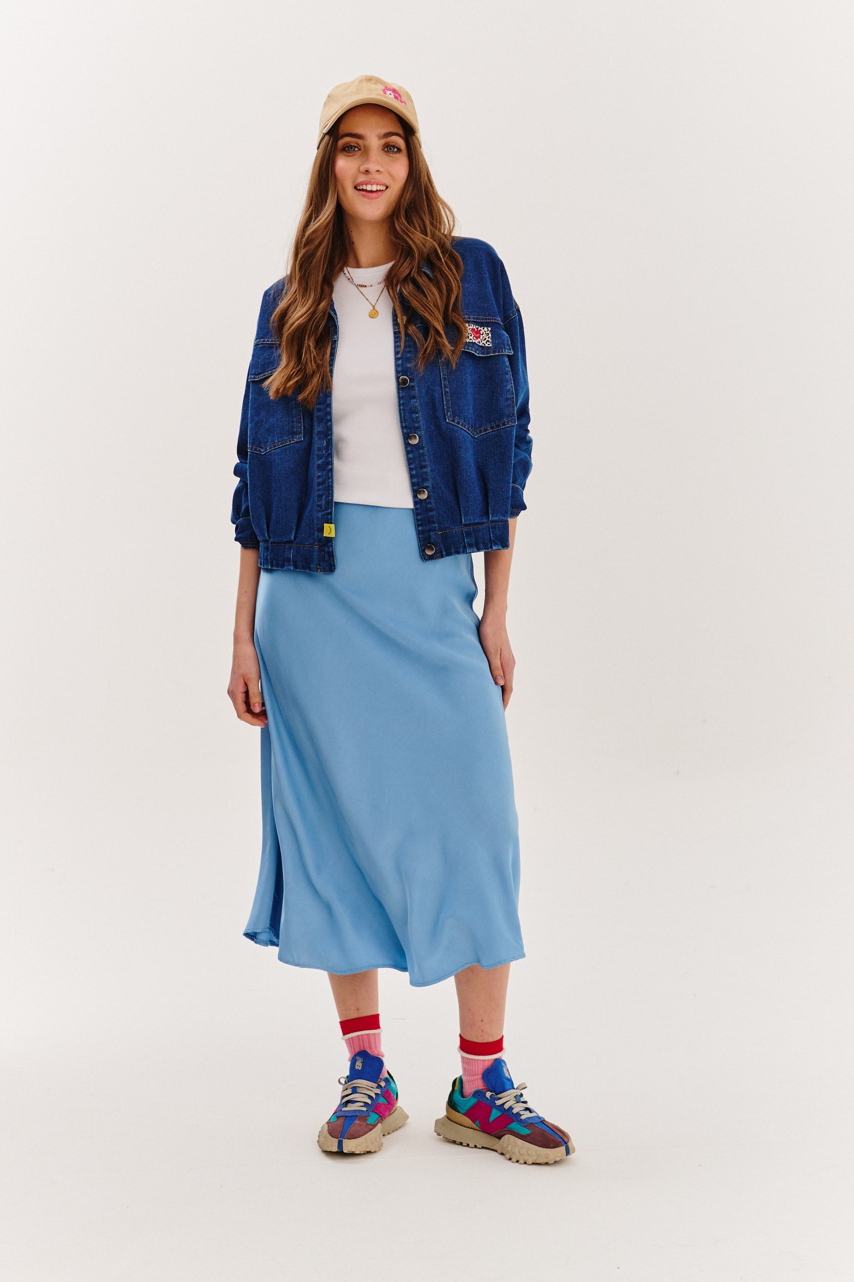 geacă bomber din denim No Rules
