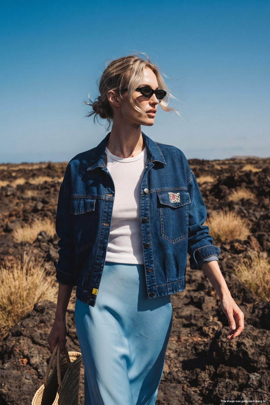 No Rules denim bomberjakke