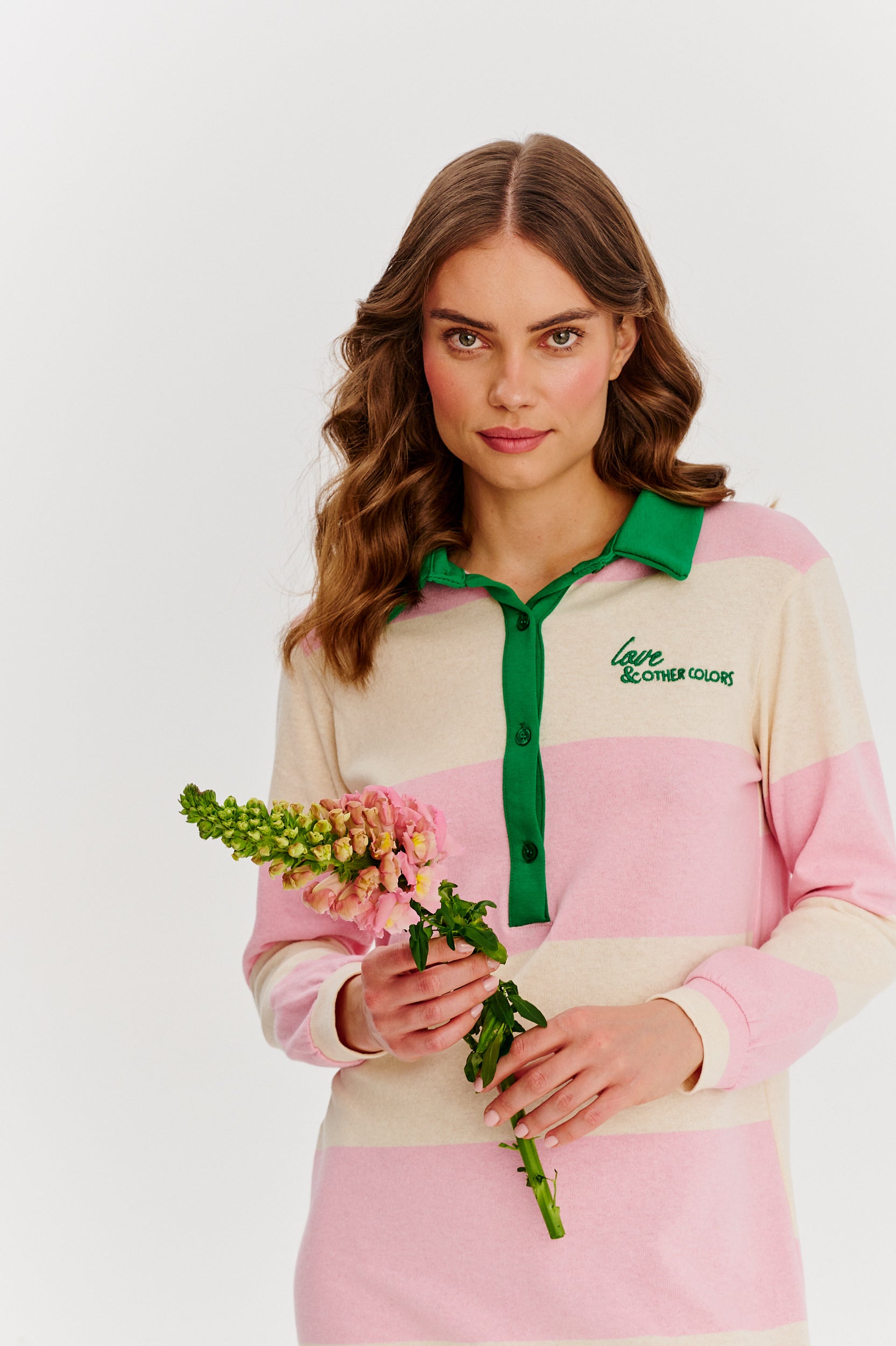 Rochie polo tricotată Blossom Haze