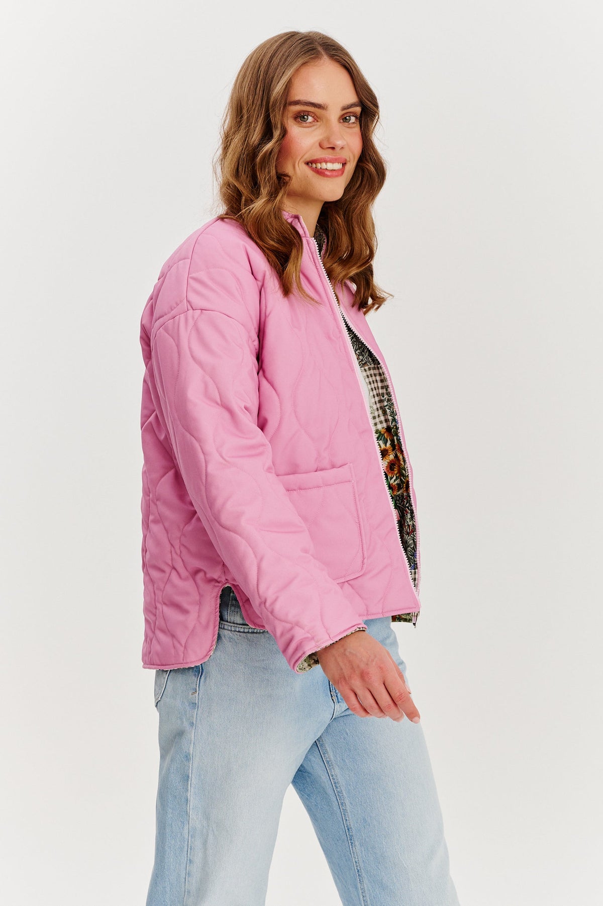 Pink Meadow wendbare Jacke