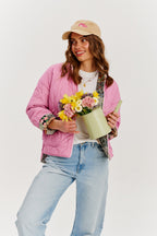 Pink Meadow wendbare Jacke