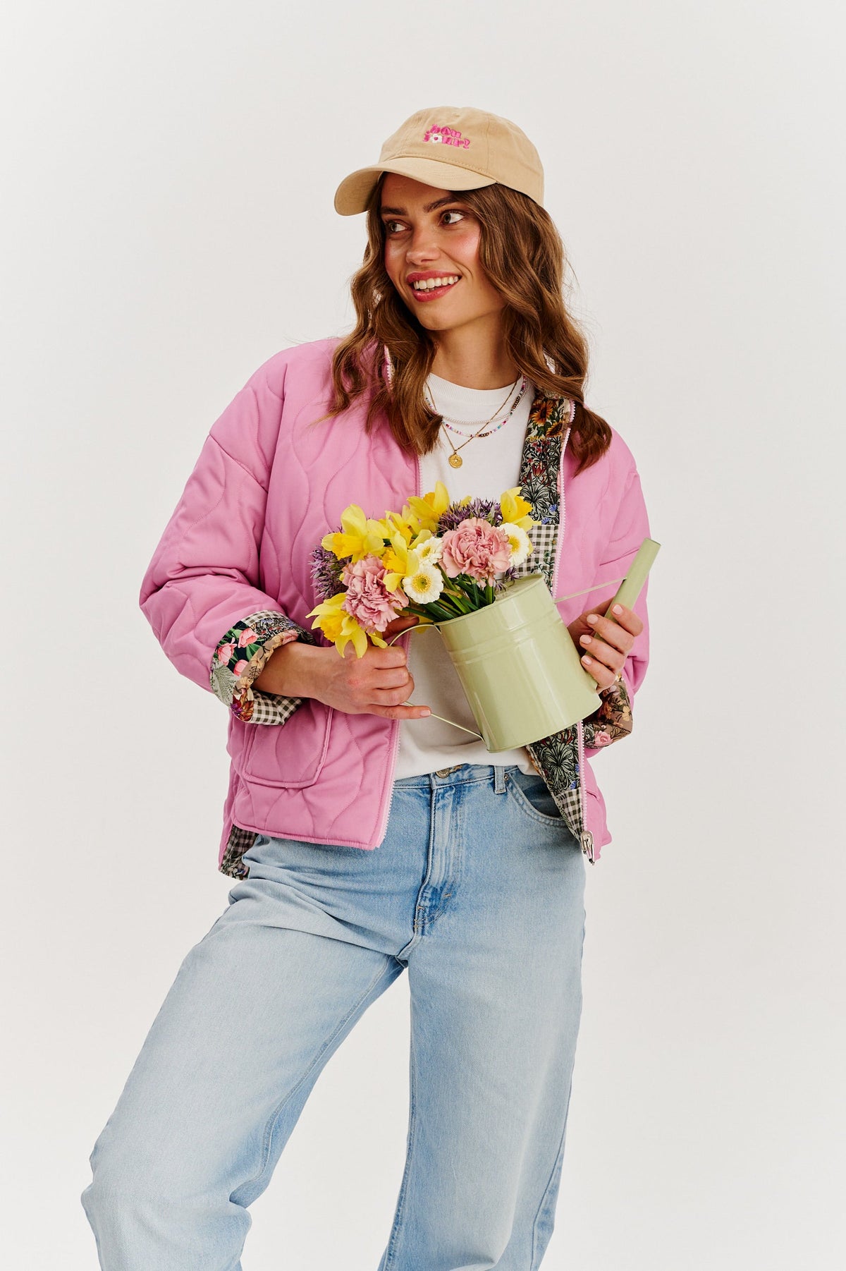 Pink Meadow wendbare Jacke