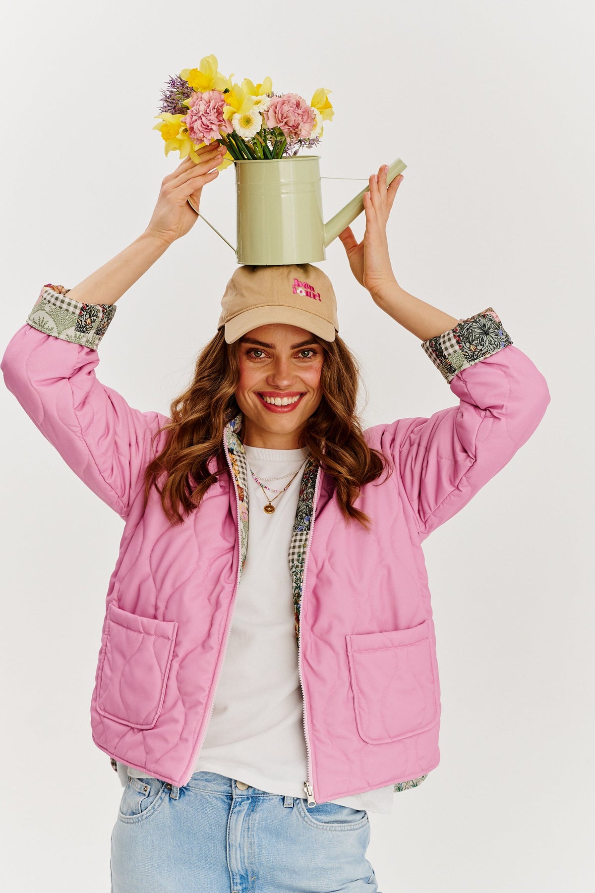 Pink Meadow wendbare Jacke