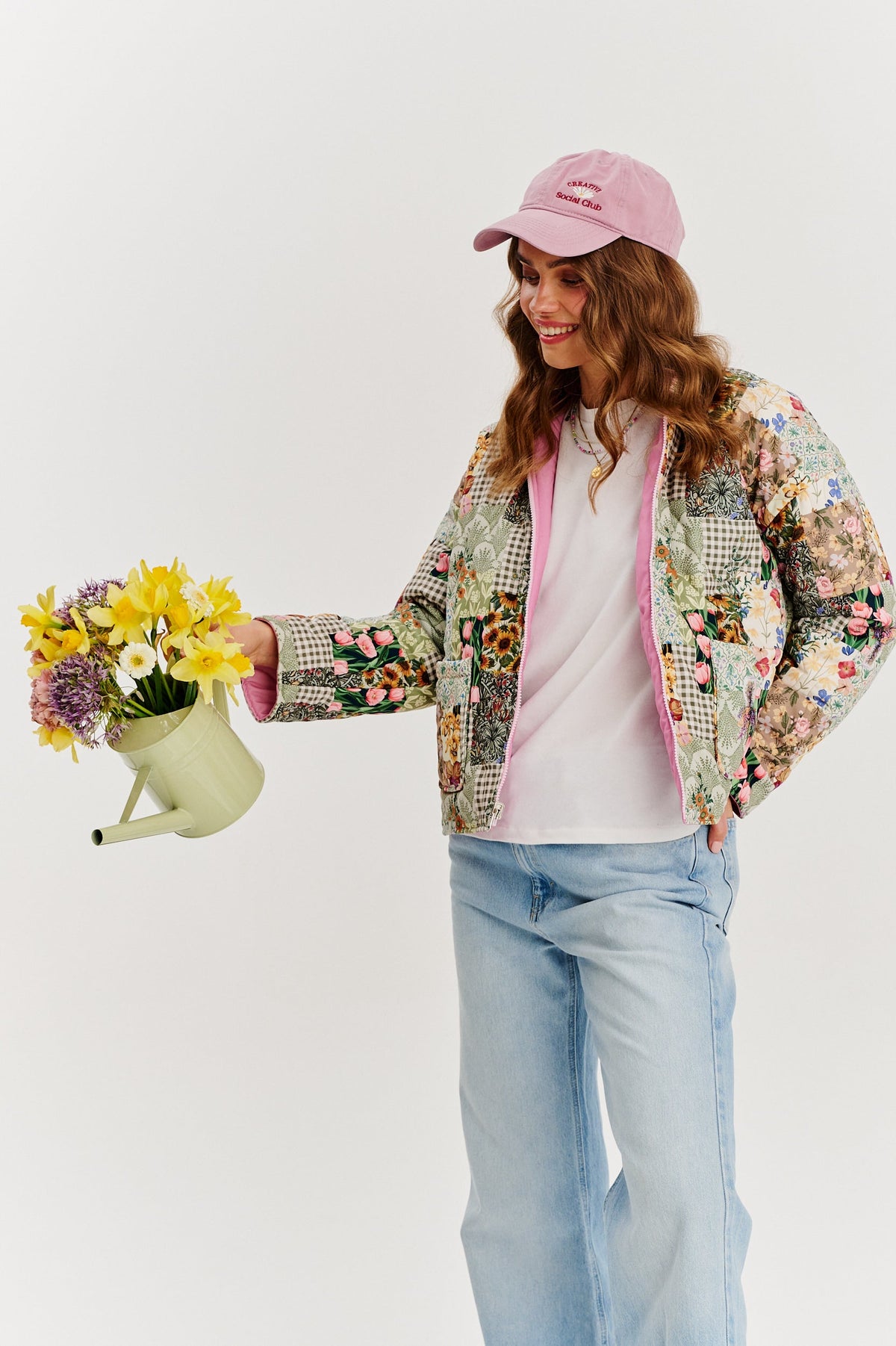 Pink Meadow wendbare Jacke