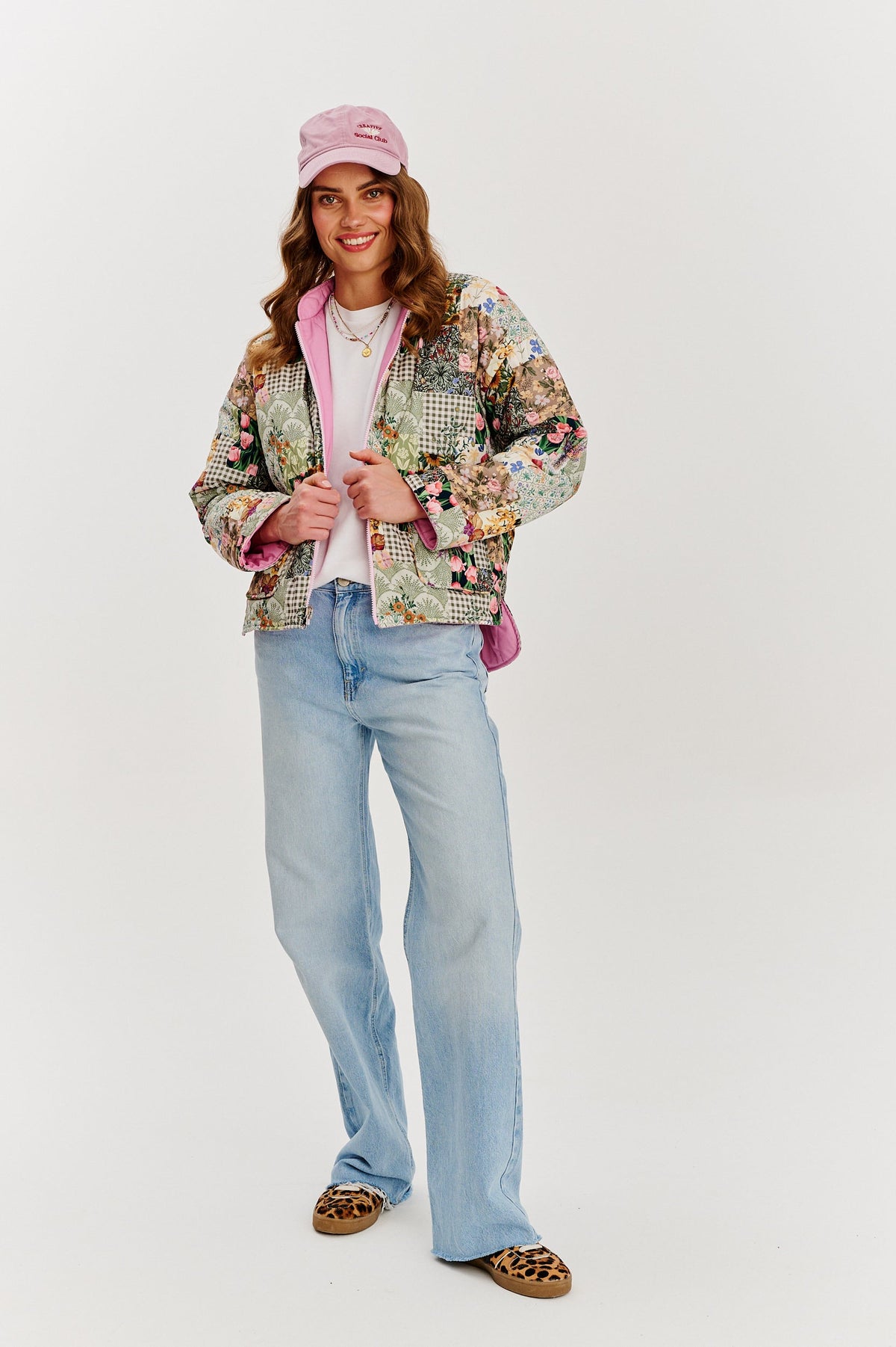 Pink Meadow wendbare Jacke