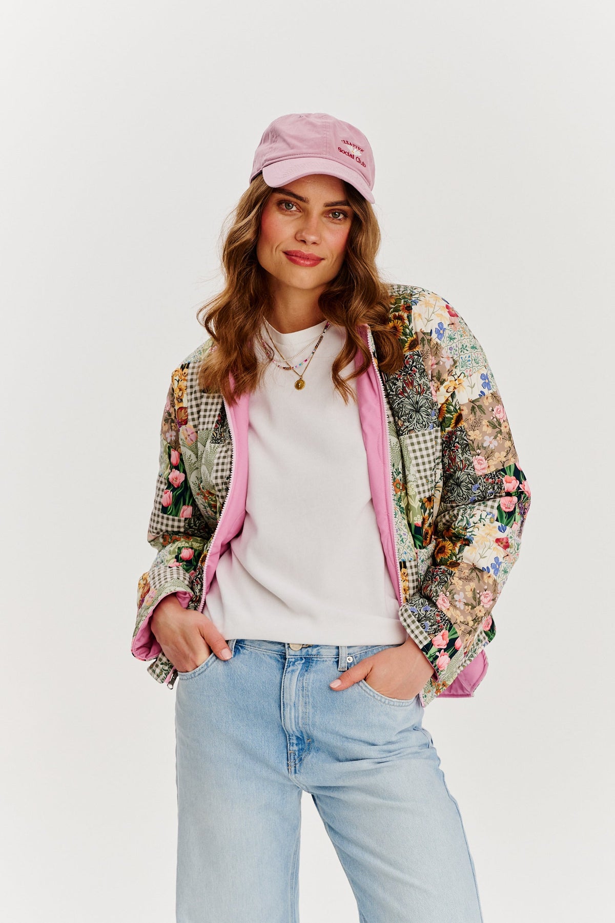 Pink Meadow wendbare Jacke
