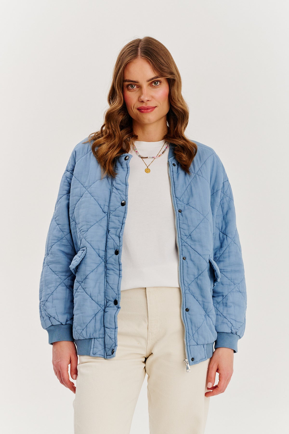 Übergroße, gesteppte Bomberjacke von Wind of Change
