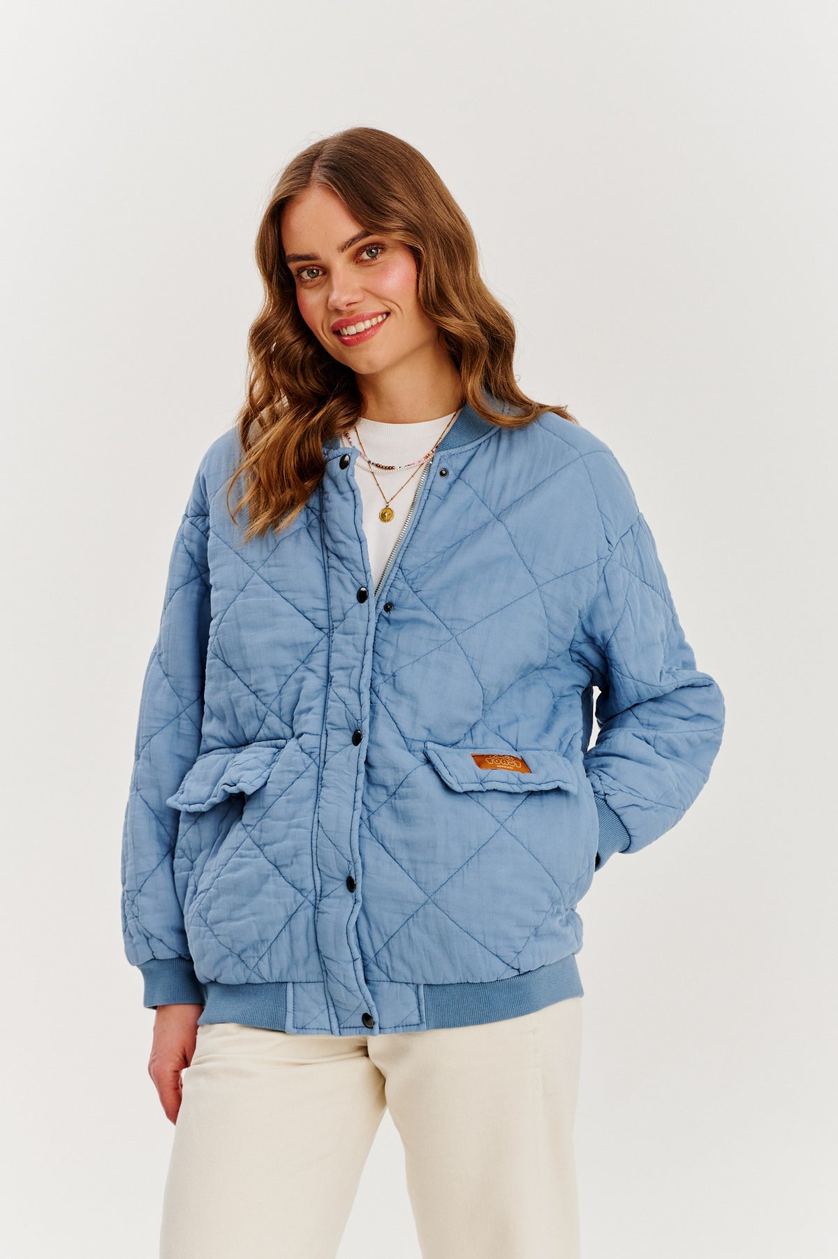Übergroße, gesteppte Bomberjacke von Wind of Change