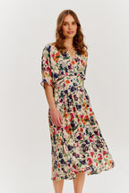 Rochie midi Golden Meadow