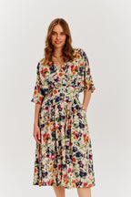 Rochie midi Golden Meadow