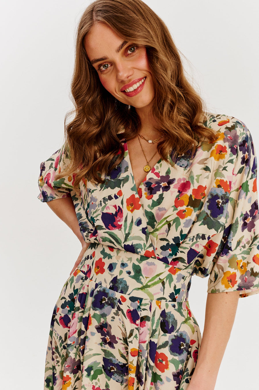 Rochie midi Golden Meadow