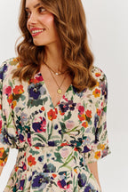 Rochie midi Golden Meadow