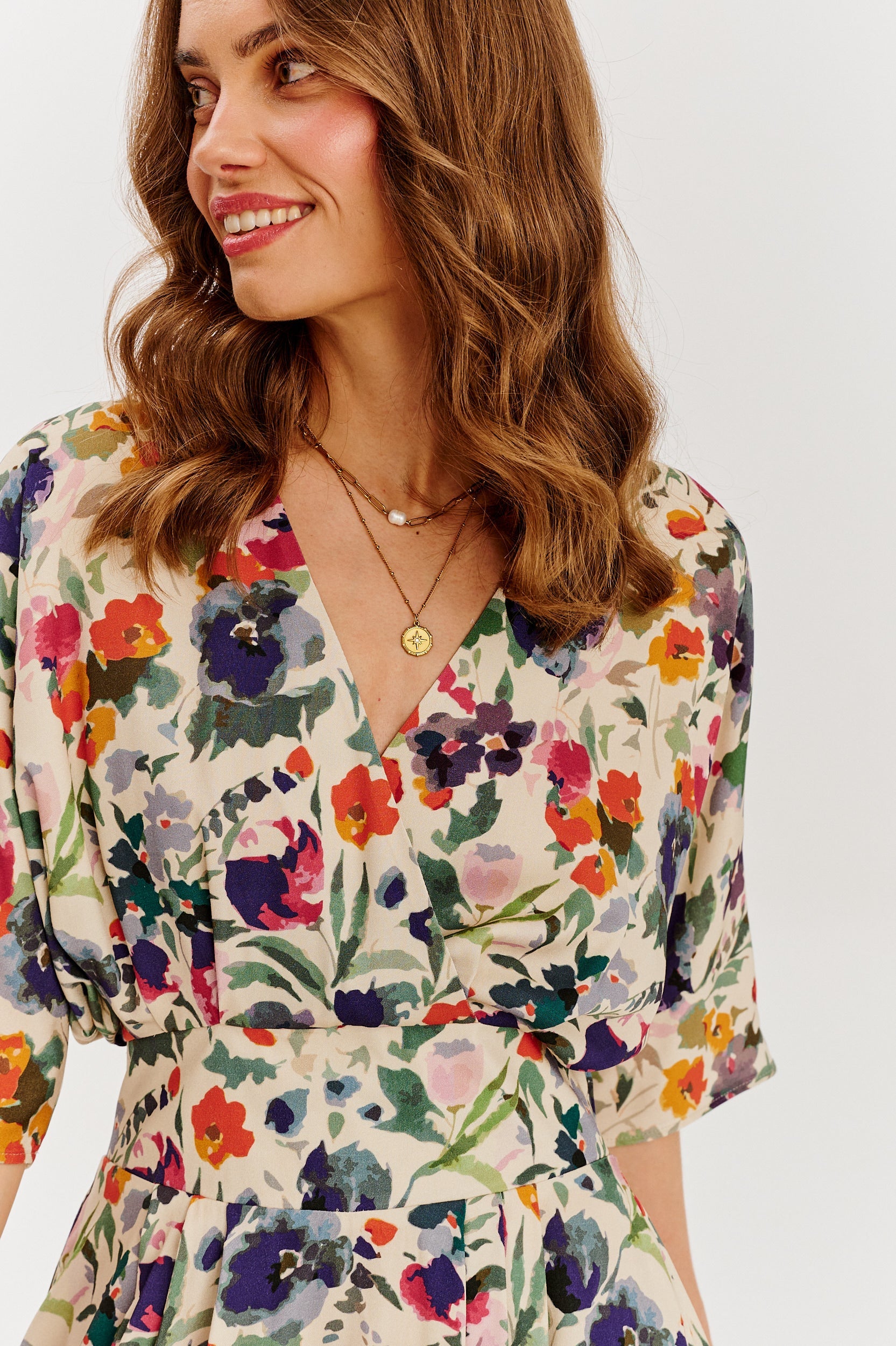 Rochie midi Golden Meadow