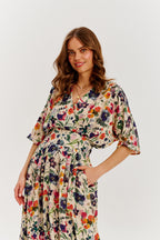 Rochie midi Golden Meadow