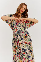 Rochie midi Golden Meadow