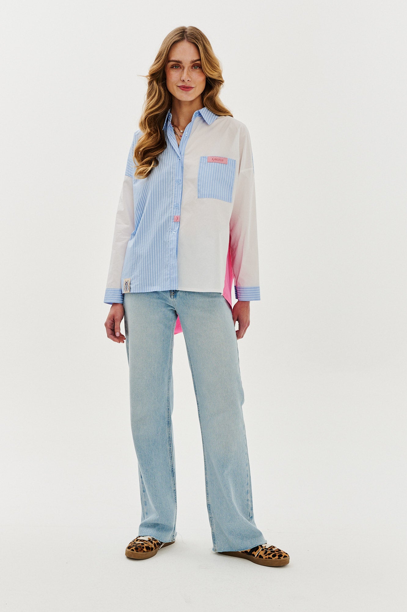 Camicia in tessuto misto di Fresh Attitude