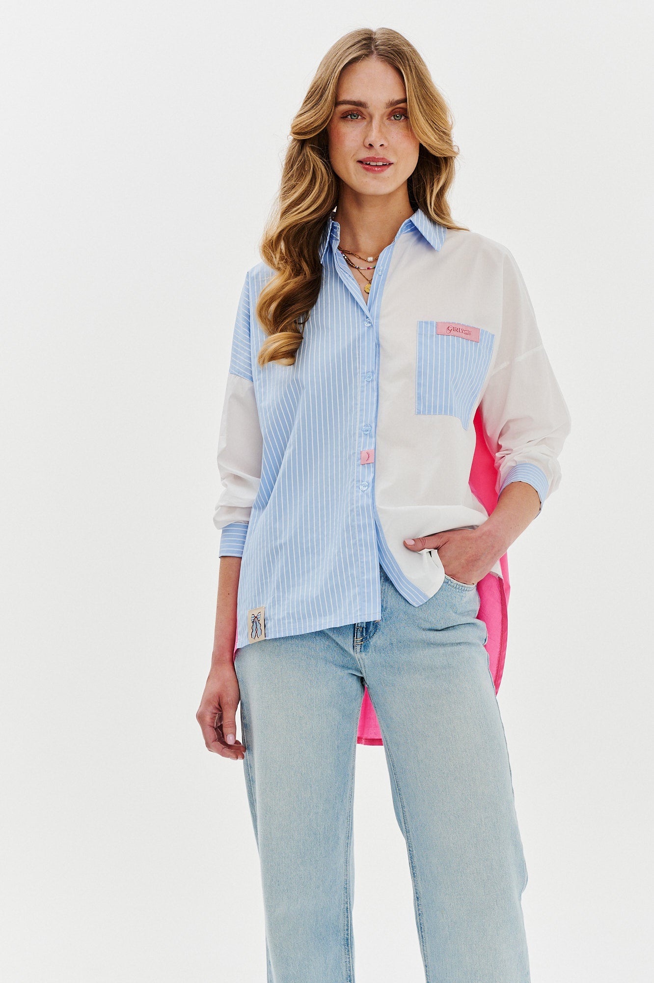 Camicia in tessuto misto di Fresh Attitude