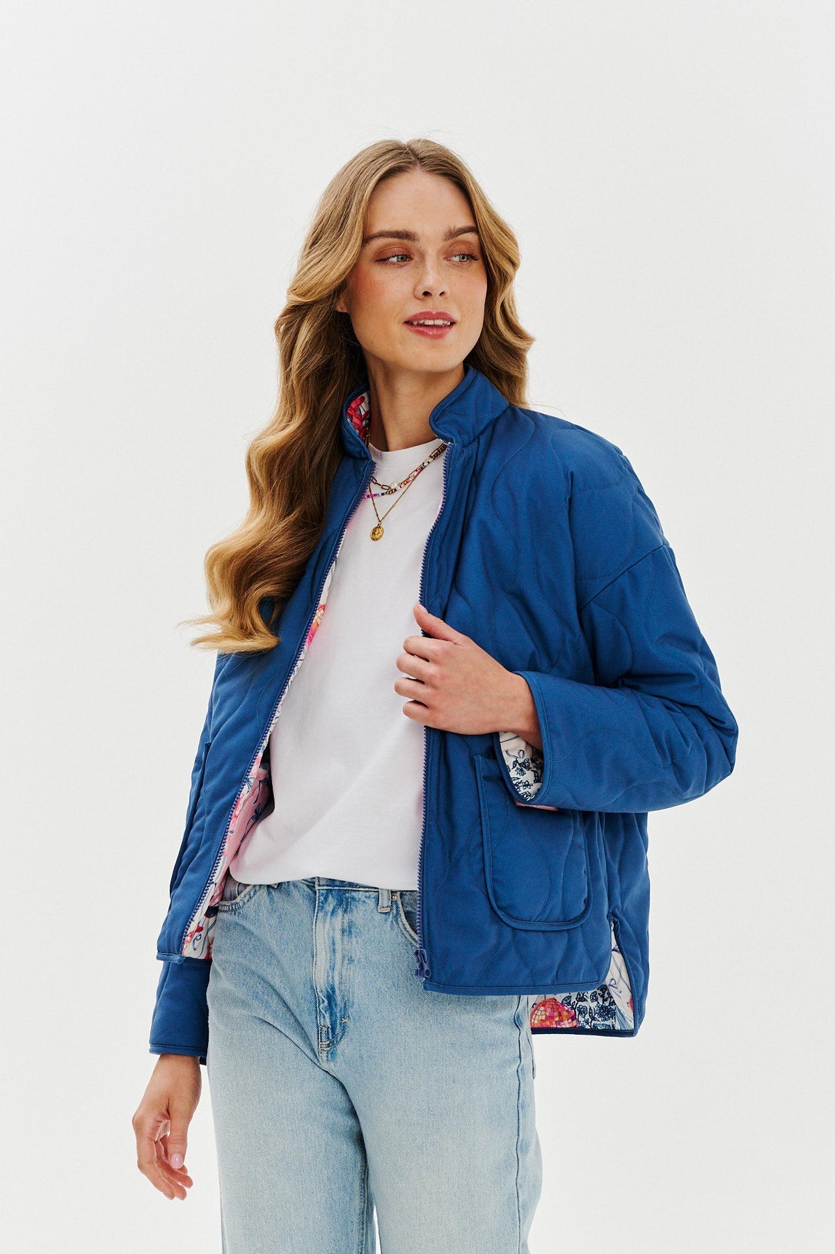 Blue Rebellion wendbare Jacke