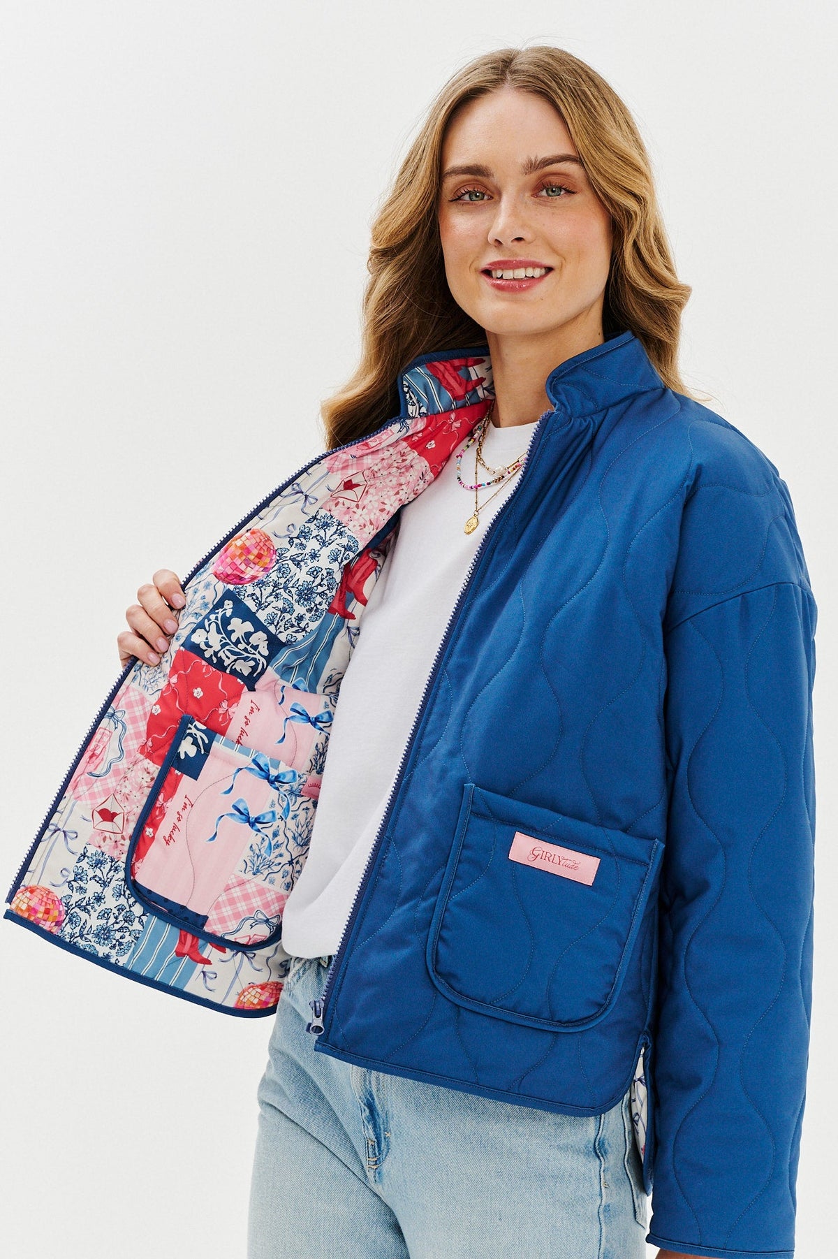 Blue Rebellion wendbare Jacke