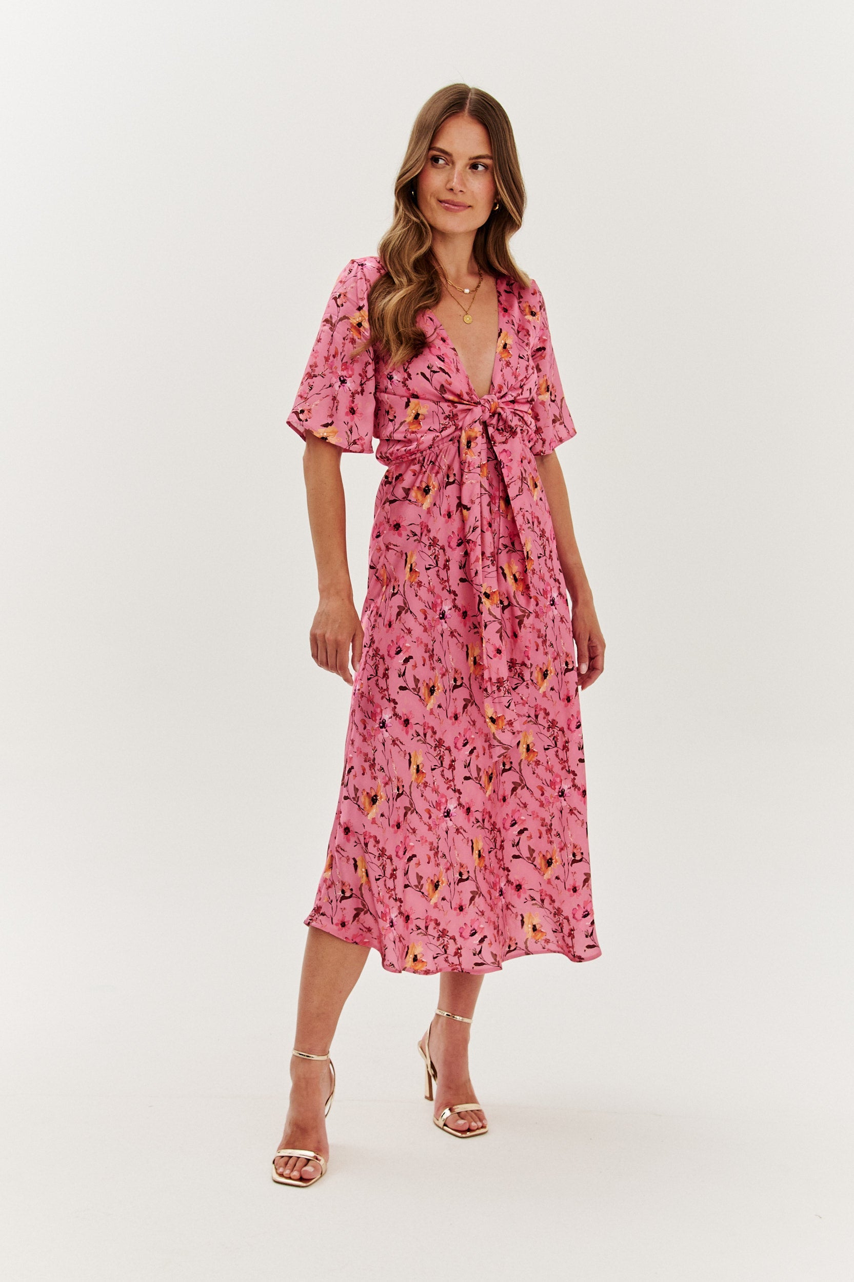 Bellissima double-sided midi dress