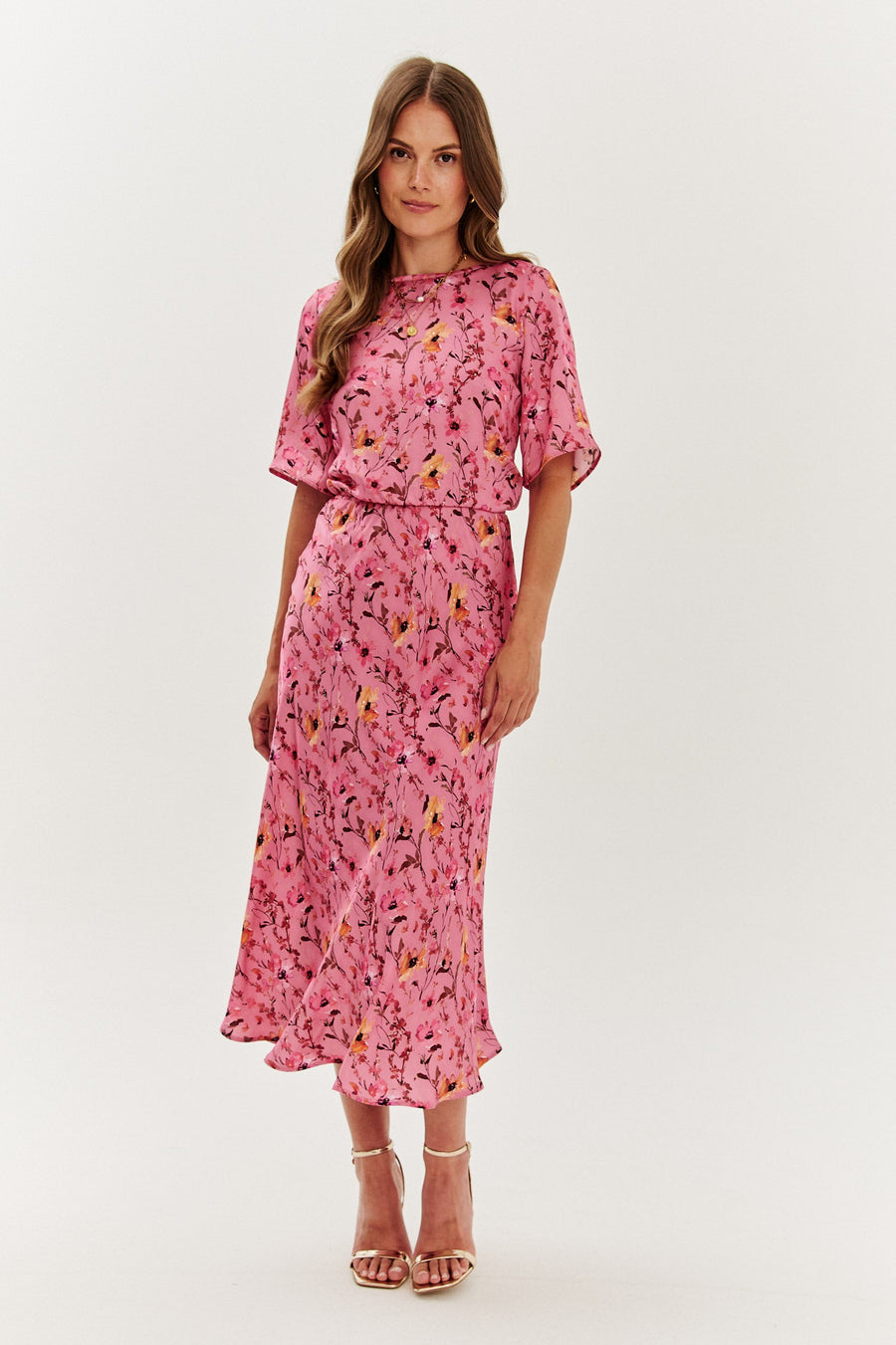 Rochie midi Bellissima dublă față
